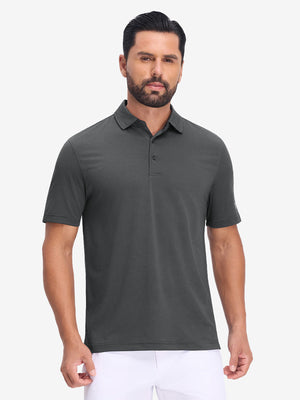 Comfy Breathable Pin-Stripe Golf Polos