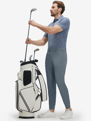 Flat Front Golf Joggers Pants with Belt Loops