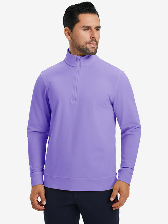 Ultra-Soft Brushed Fleece Lining Quarter zip Sweatshirt