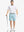 Full body front view of model wearing SKY BLUE 9 Inch Heather Performance Golf Shorts, holding a golf club