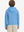 Back upper body view of model wearing youth full print stylish hoodies pullover, bluejay navy dogs.