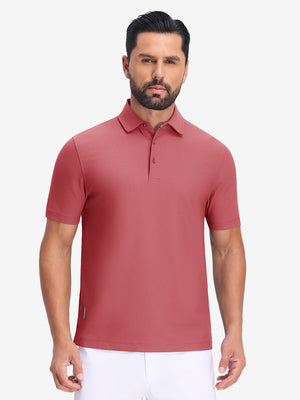 Dry Fit Waffle Textured Collared Golf Shirts