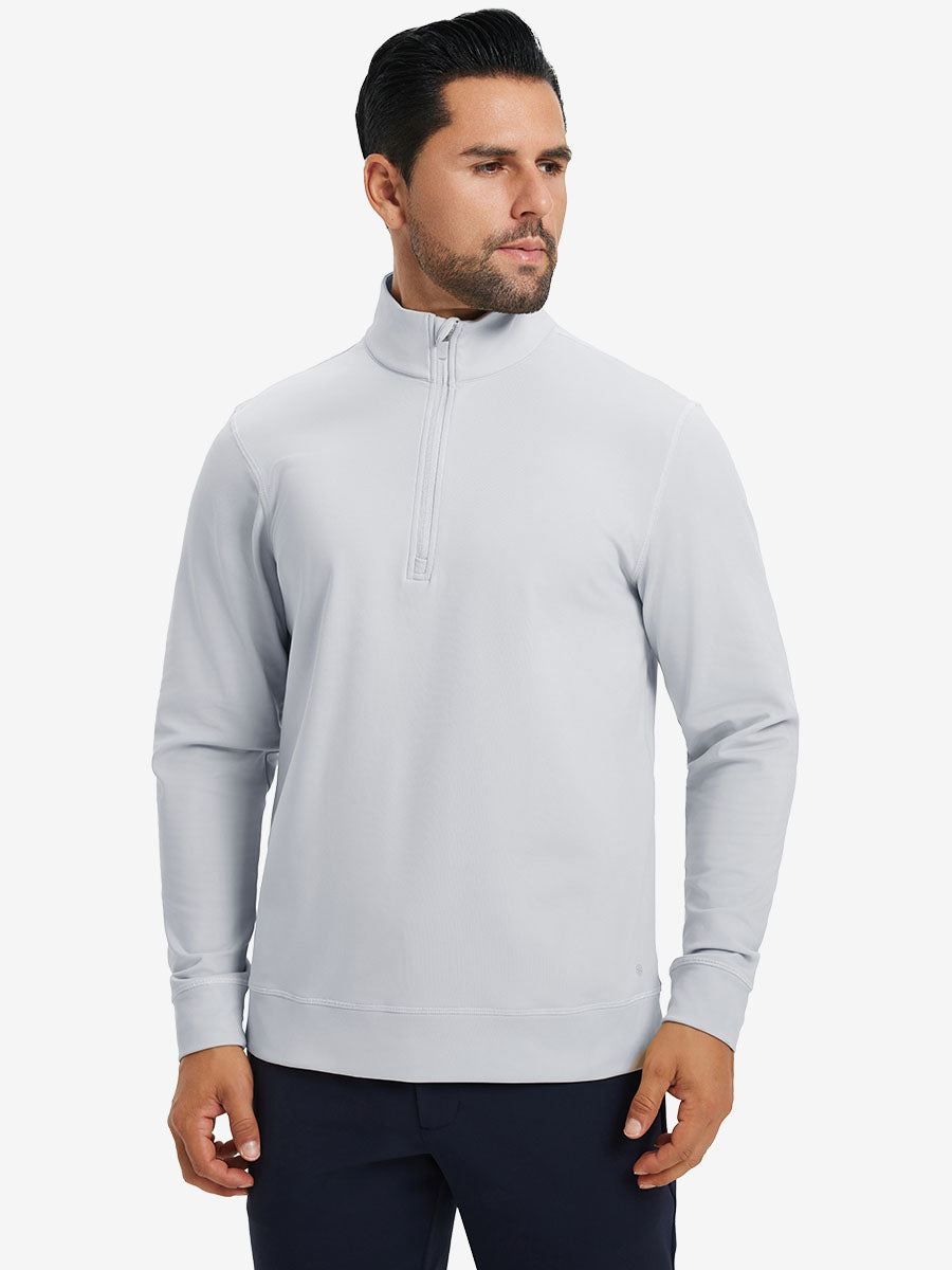 Ultra-Soft Brushed Fleece Lining Quarter zip Sweatshirt