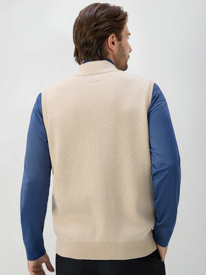 Luxury Wool Blend Warm Full Zip Vests