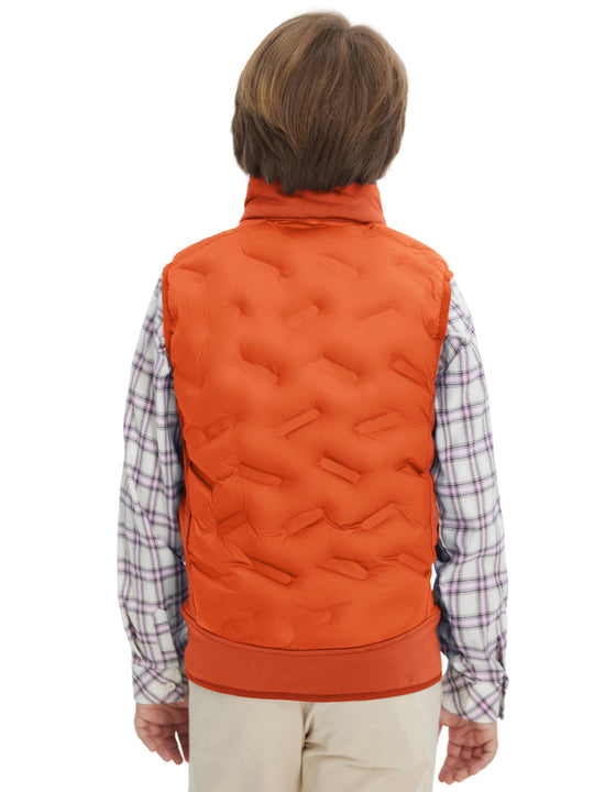 Boys Full-Zip Fleece-Lined Puffer Vest