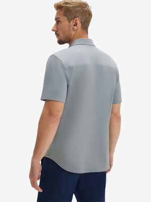 Cool Print Plain Button Up Shirts