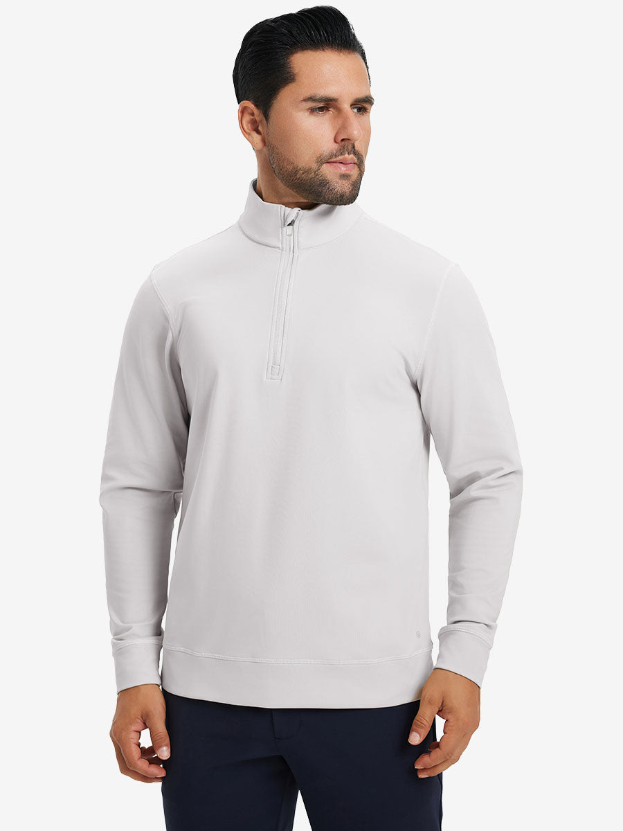 Ultra-Soft Brushed Fleece Lining Quarter zip Sweatshirt