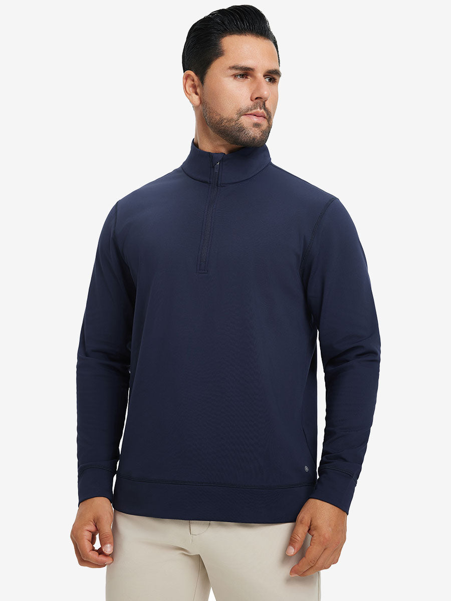 Ultra-Soft Brushed Fleece Lining Quarter zip Sweatshirt