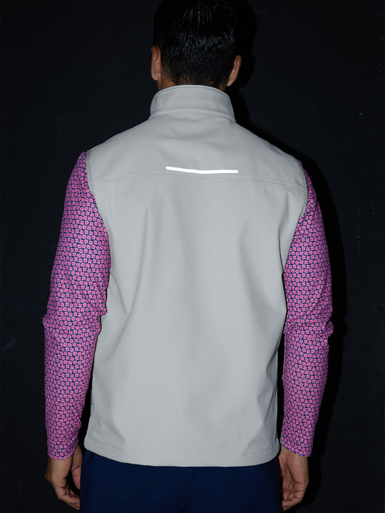 Sleeveless Softshell Fleece Outdoor Vests with 6 Pockets