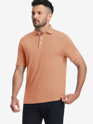 Comfy Cotton Blend Polo Shirts with Pocket