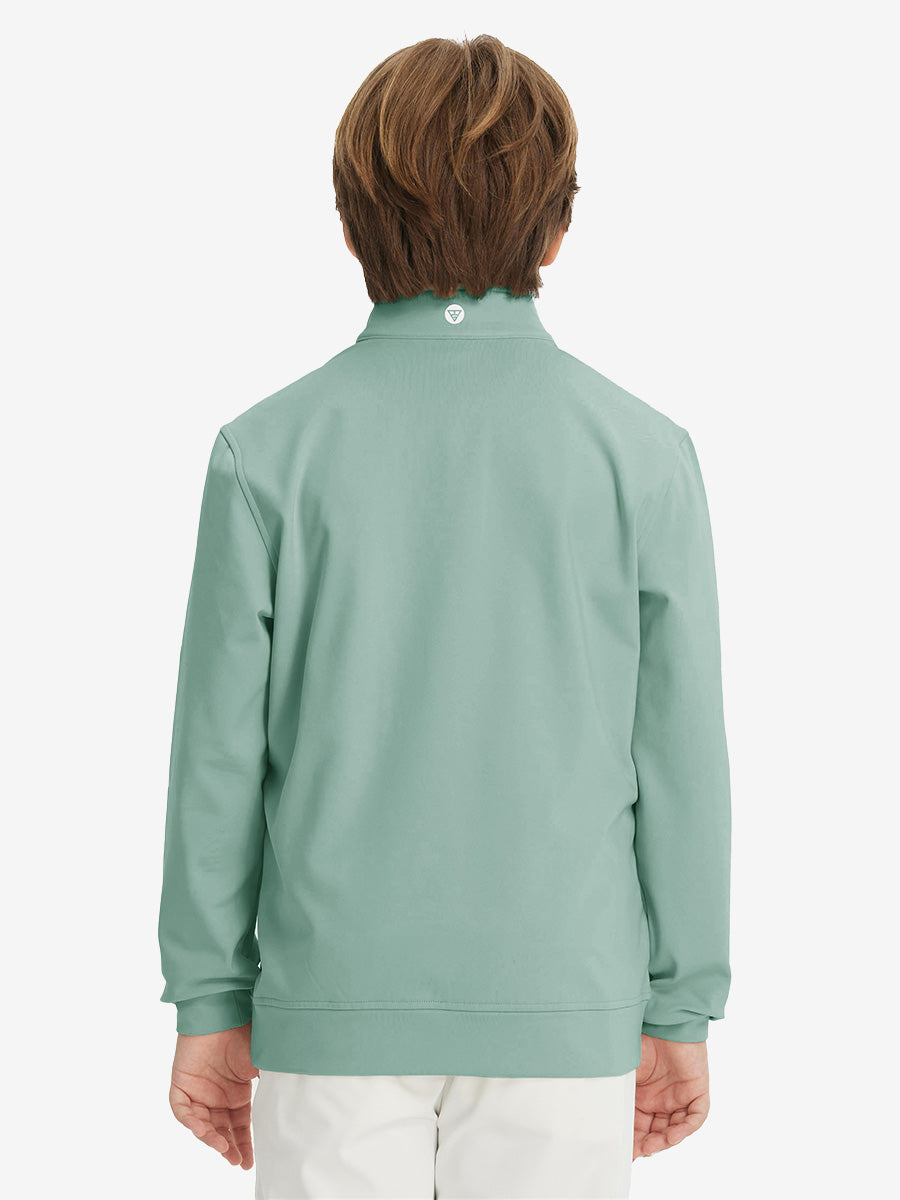 Youth Winter Micro-fleece Quarter Zip Pullover