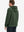 Back angle of the Polar Fleece Sweatshirt in Olive Green, model turns head slightly for casual style.