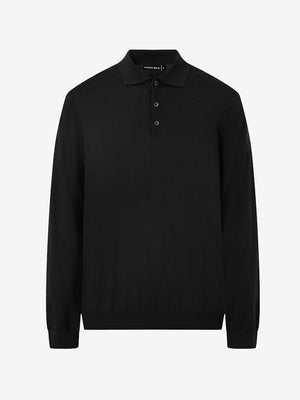 Pure Merino Wool Knit Sweater Polo Shirts