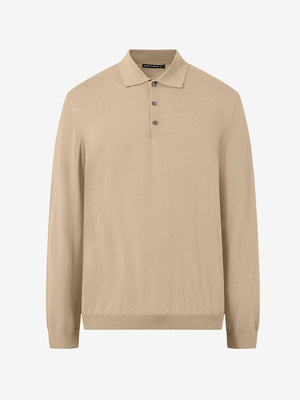 Pure Merino Wool Knit Sweater Polo Shirts