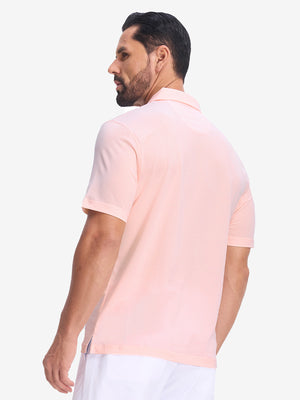 Comfy Breathable Pin-Stripe Golf Polos