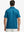 Back half-body view of DUSTY BLUE Chest Print Polo Shirts