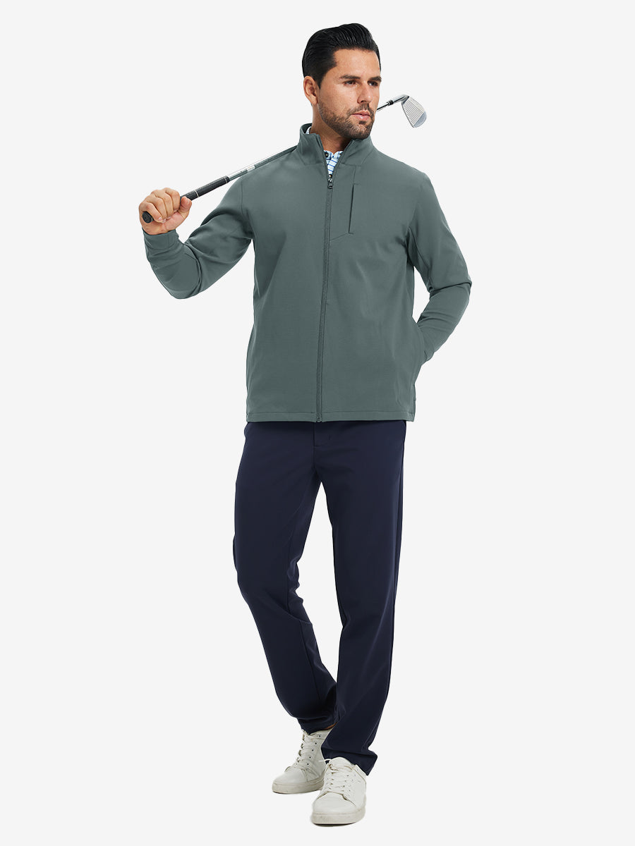 Water-Resistant Zip Up Golf Jacket