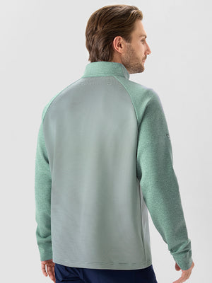 Colorblock Stripe Raglan Quarter Zip