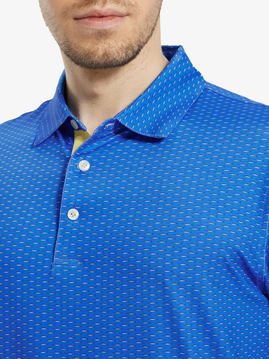 Everyday Performance Print Polo BLUE SWORDFISH