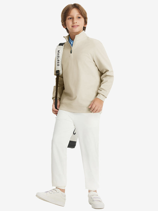 Youth Winter Micro-fleece Quarter Zip Pullover