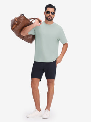 Moisture Wicking Heather Round Neck Athletic T-Shirts