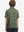 Back upper body of model in trendy boys stripe polo shirts, showing silhouette and olive green stripe tone