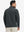 Ultra-Soft Brushed Fleece Lining Quarter Zip Sweatshirt in dark grey, back upper body view