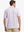 Back view of MAELREG Men's Performance Jersey Print Polo in White Pizza – athletic fit