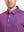 MAELREG Men's Performance Jersey Print Polo – Front chest view in Purple Red Buffalo