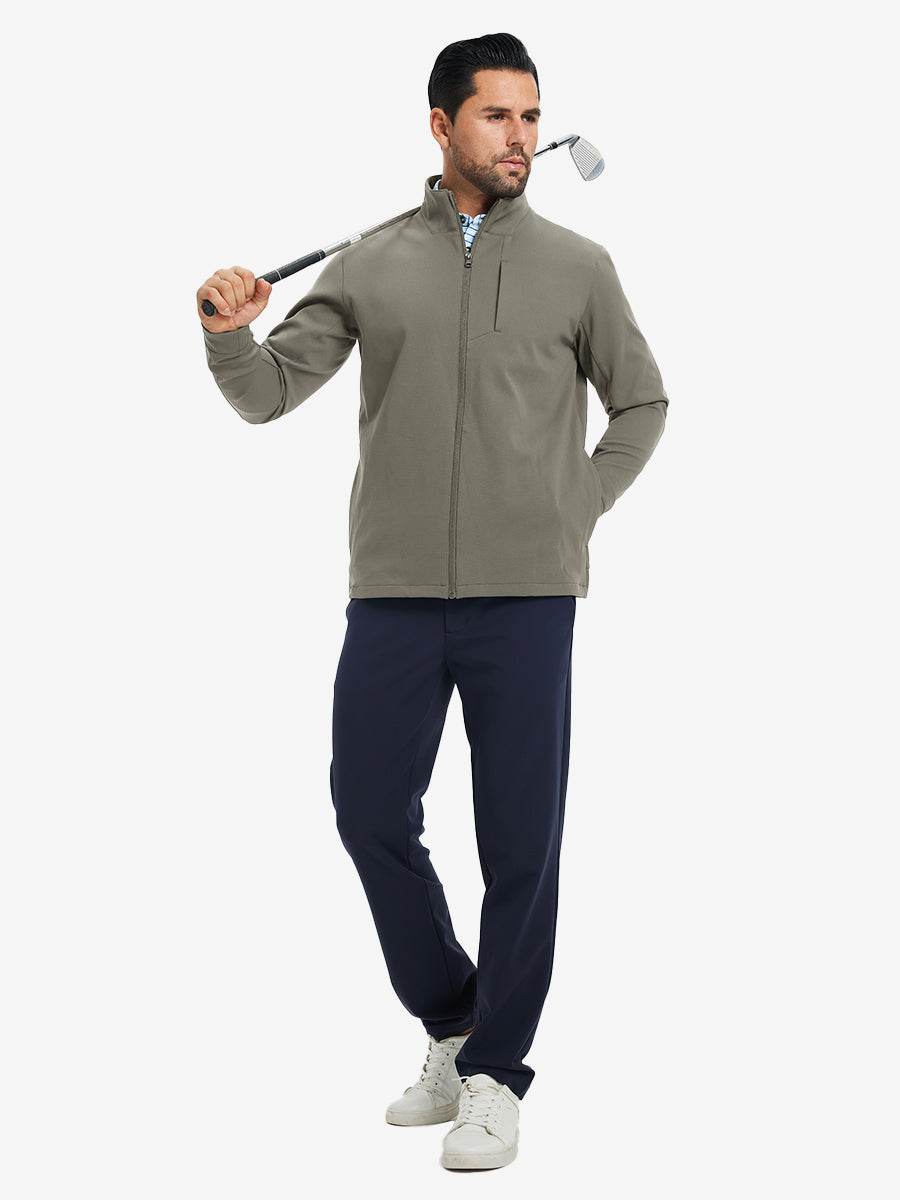 Water-Resistant Zip Up Golf Jacket