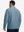 Back upper view of model in soft winter fleece jackets, showing shoulder fit and fleece texture in misty blue.