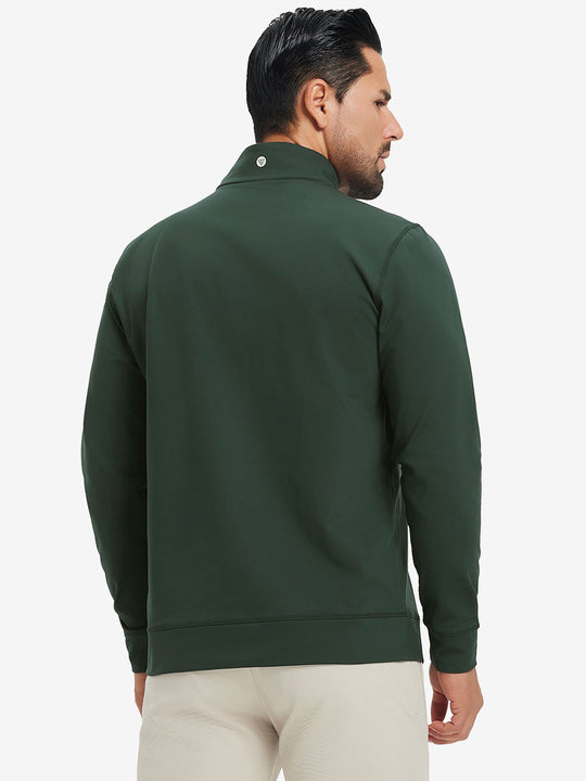 Ultra-Soft Brushed Fleece Lining Quarter zip Sweatshirt