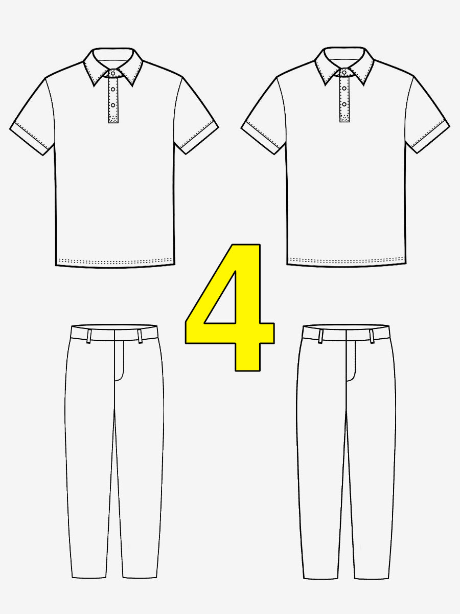2 Polos+2 Pants for only $135