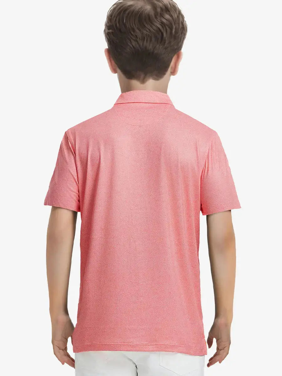 Back half-body shot reveals neat fit and stripe flow across the shoulders