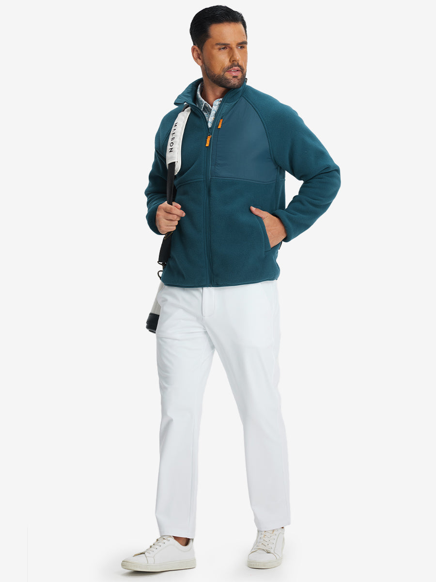 Reversible Fleece Jacket with 5 Pockets