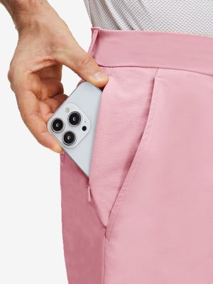 Flat Front Flex Cotton Blend Golf Shorts