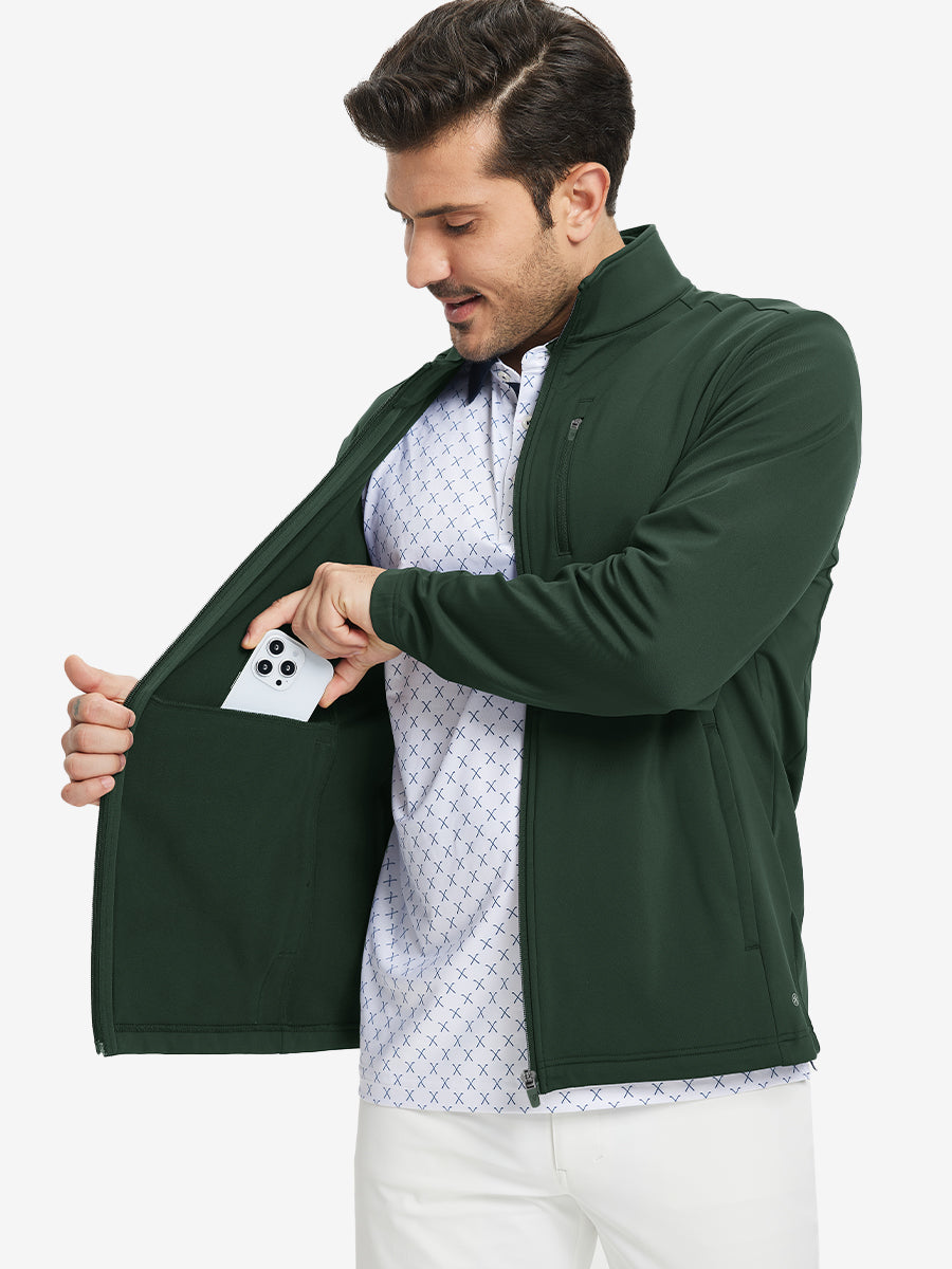 Lightweight Casual Fleece Jacket with 5 Pockets