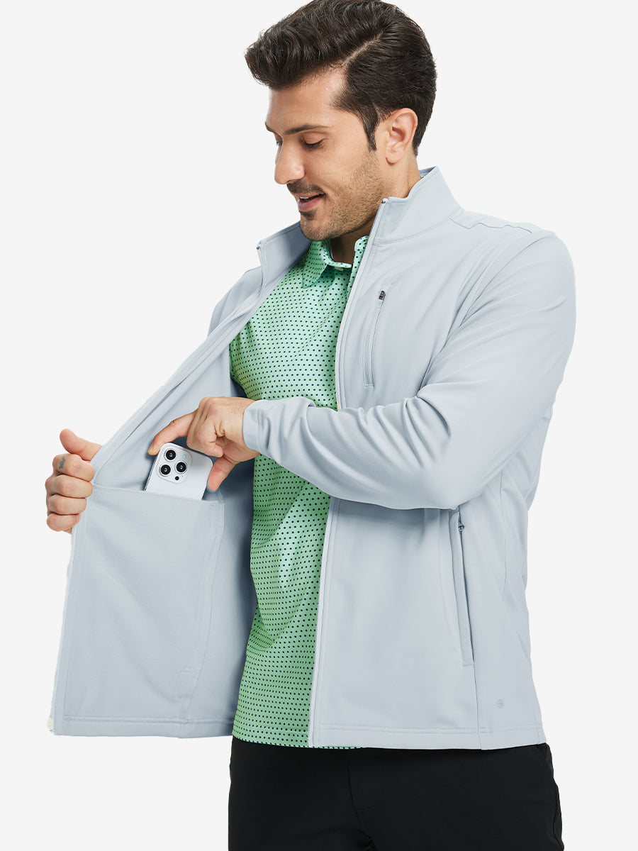 Lightweight Casual Fleece Jacket with 5 Pockets