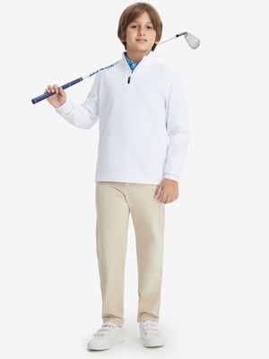 Sudadera de microforro polar con cremallera corta para jóvenes