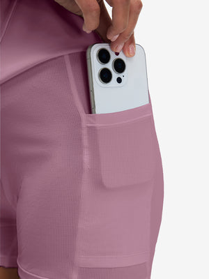 High Waist Built-in Short A-Line Golf Skirt with 5 Pockets