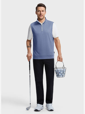 Lightweight Sleeveless Quarter Zip Golf Vest
