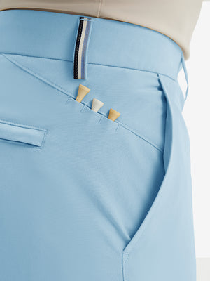 Pantalones de Golf Repelentes al Agua de Corte Clásico con Pliegue Frontal