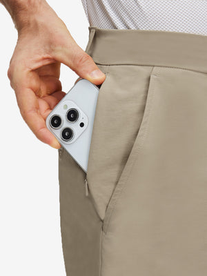 Flat Front Flex Cotton Blend Golf Shorts