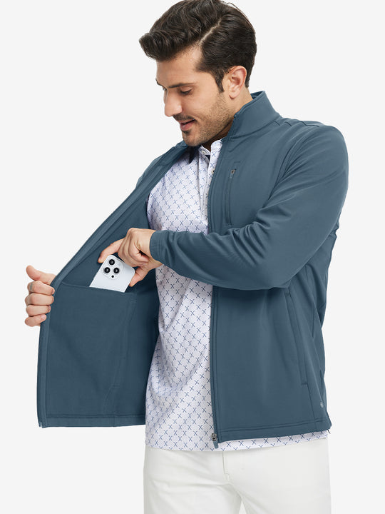 Lightweight Casual Fleece Jacket with 5 Pockets
