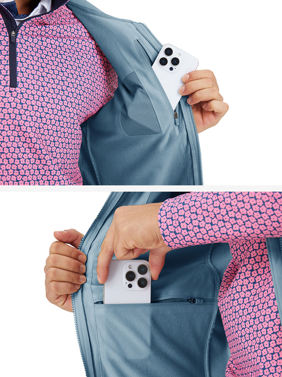 Sleeveless Softshell Fleece Outdoor Vests with 6 Pockets