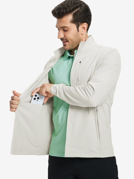 Lightweight Casual Fleece Jacket with 5 Pockets