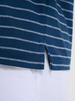 Polos a Rayas con Cuello Acanalado que no se Enrolla