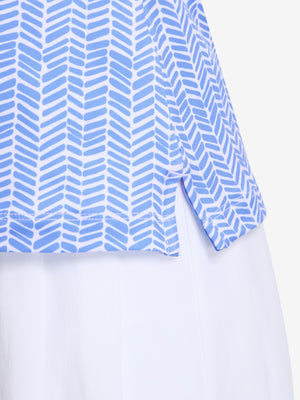 Women's Sleeveless Q-Zip Print Golf Shirts