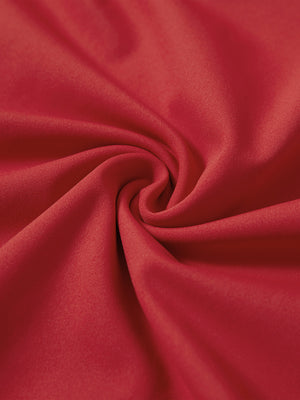 Fabric detail of Everyday classic solid polo with clean finish and soft red feel