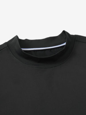 Tops de golf sin mangas con cuello simulado y tecnología de absorción de humedad para mujer